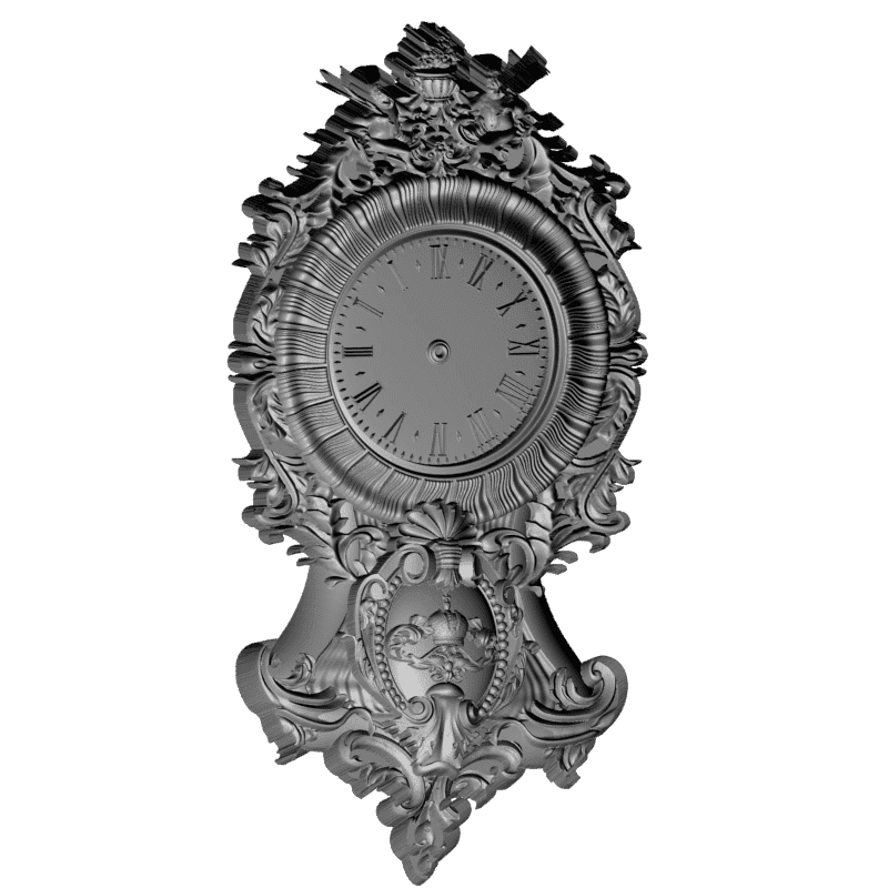 картинка Часы резные настенные P3-120 3D-STL.COM