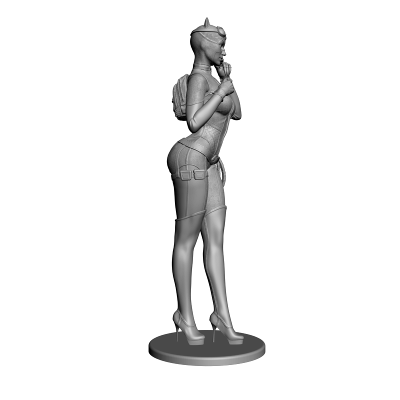 картинка Женщина-кошка L3-325 3D-STL.COM