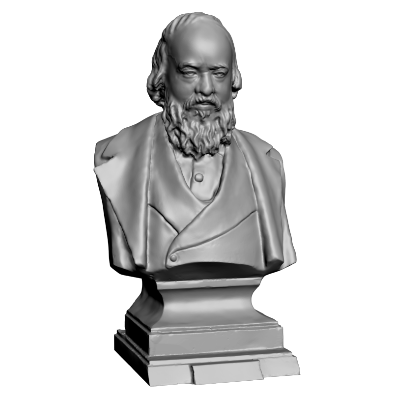 картинка Скульптура головы человека L2-065 3D-STL.COM