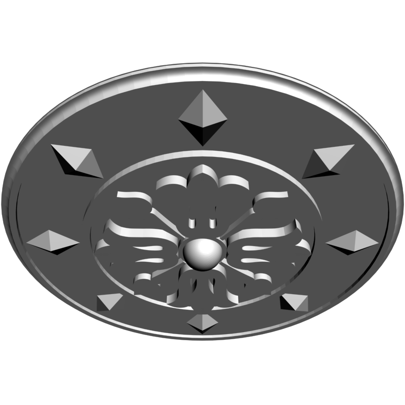 картинка Розетка резная D16-322 3D-STL.COM