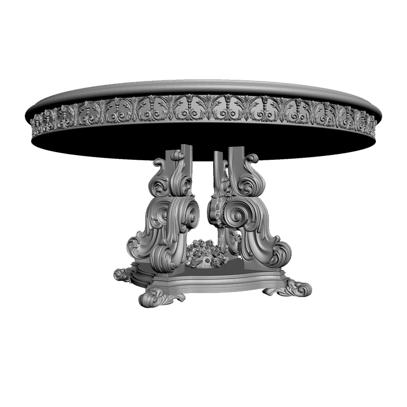 картинка Стол круглый M8-011 3D-STL.COM