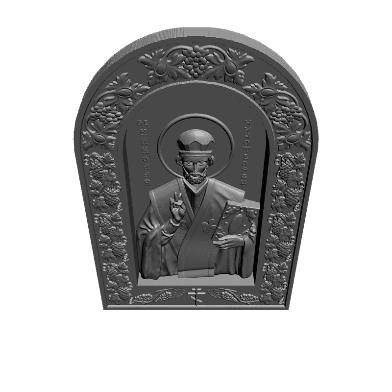 картинка Святой Николай Чудотворец V3-180 3D-STL.COM