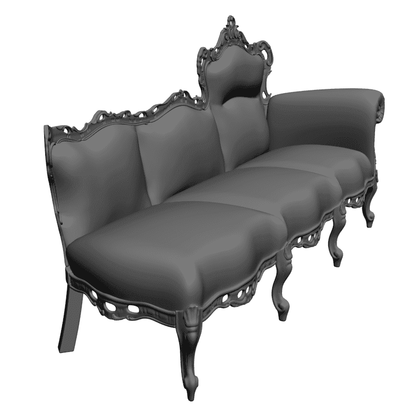 картинка Диван, три секции M1-029 3D-STL.COM