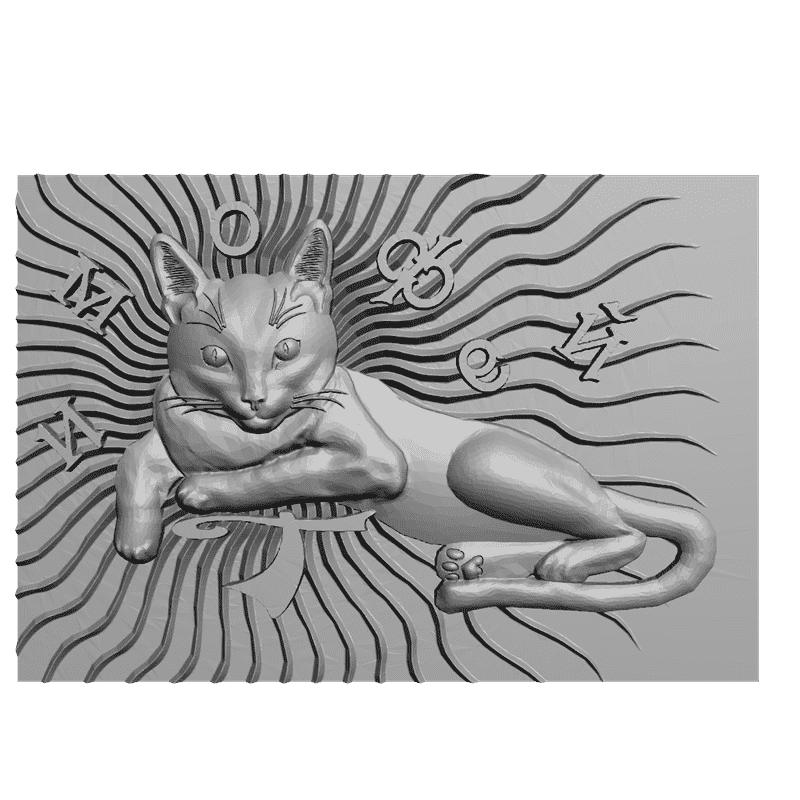 картинка Кот Тимофей F1-056 3D-STL.COM