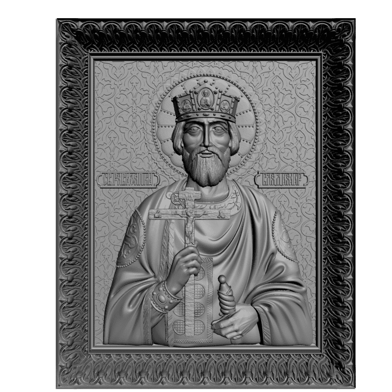 картинка Святой равноапостольнай князь Владимир V3-315 3D-STL.COM