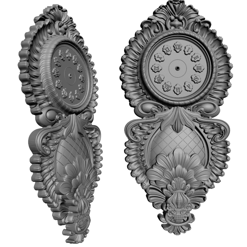 картинка Часы настенные P3-093 3D-STL.COM