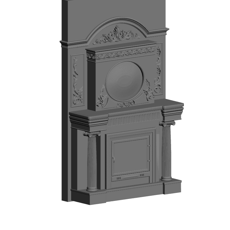 картинка Камин H4-021 3D-STL.COM