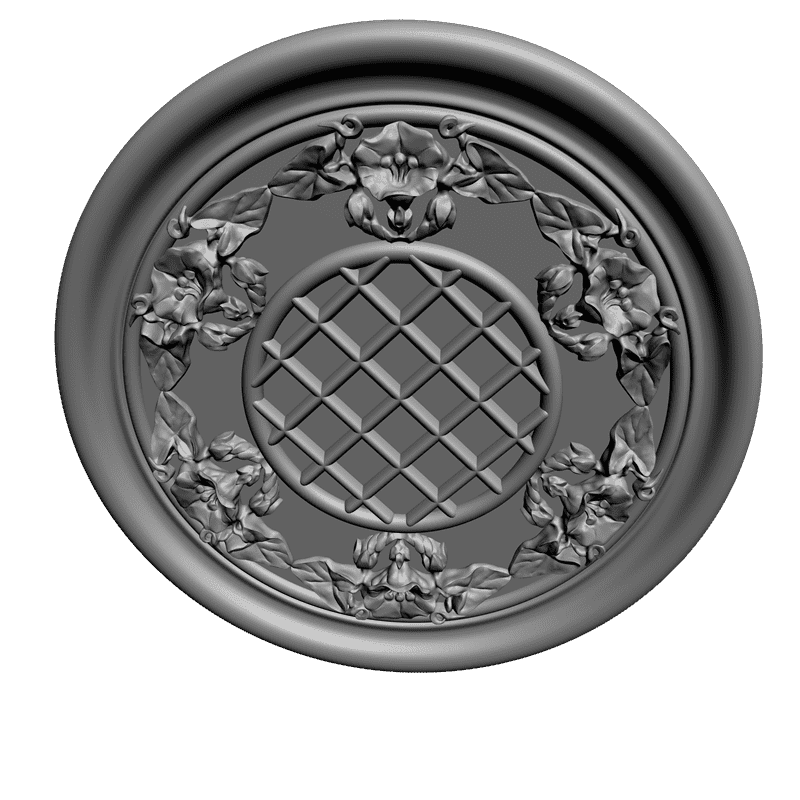 картинка Розетка резная D16-036 3D-STL.COM