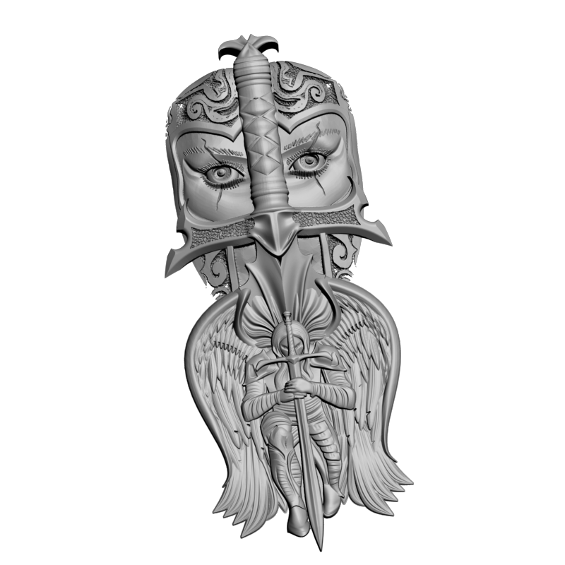 картинка Воительница L1-076 3D-STL.COM