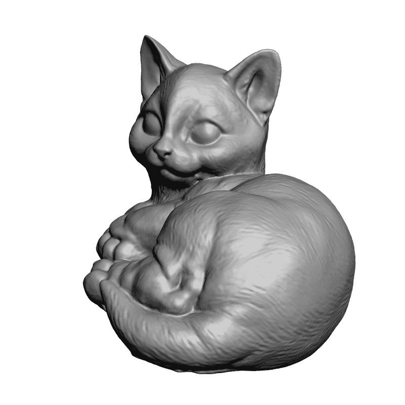 Котёнок f1-103 STL. Котята STL. STL модели кошек. Кот 3d модель.