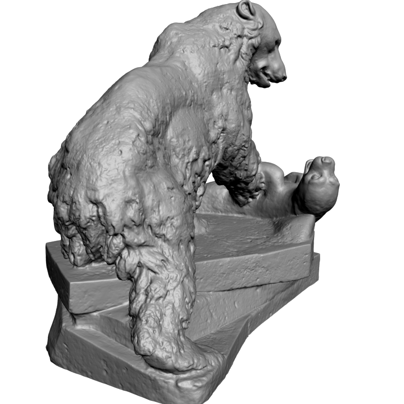 картинка Медведь с добычей F1-217 3D-STL.COM