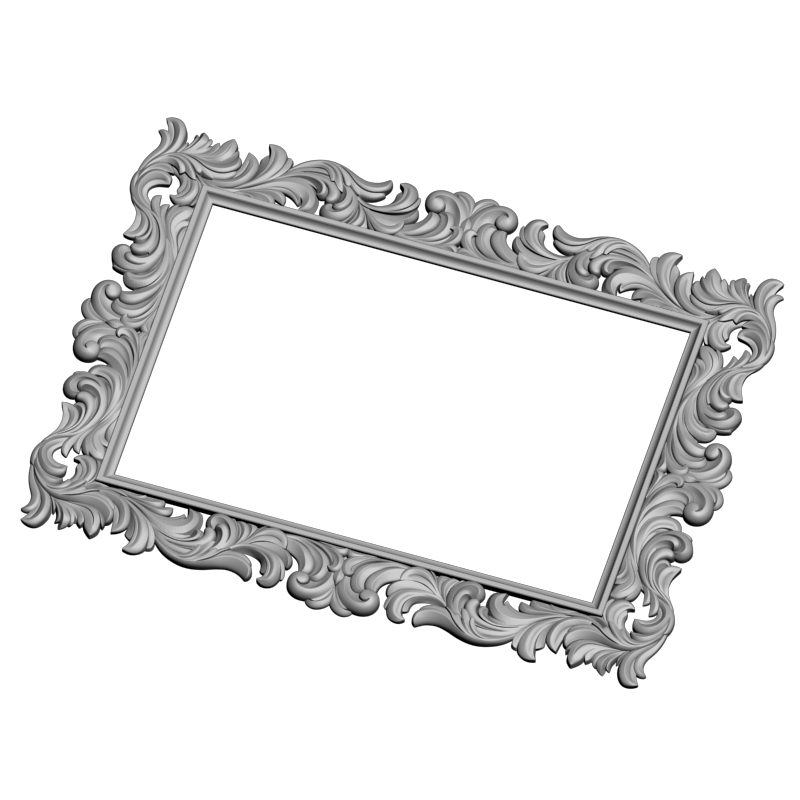 картинка Рамка резная D14-640 3D-STL.COM