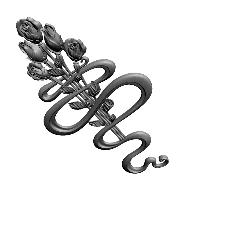 картинка Цветы P4-165 3D-STL.COM