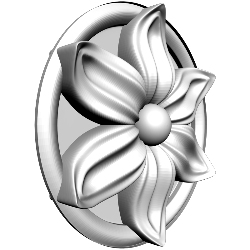картинка Розетка резная D16-301 3D-STL.COM