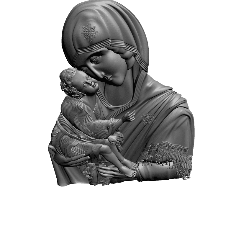 картинка Богородица Донская V6-050 3D-STL.COM