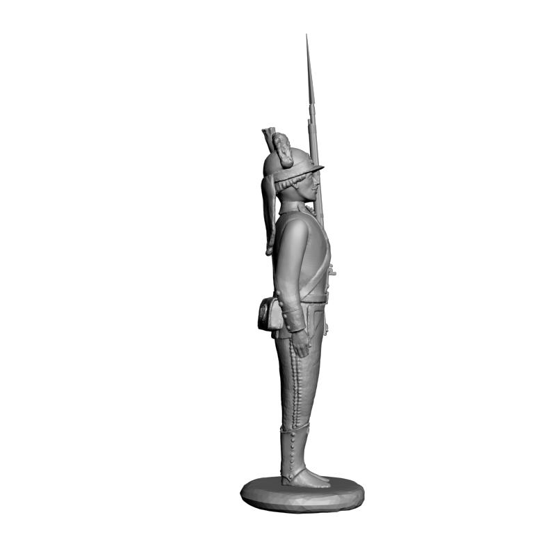 картинка Русский линейный пехотный гренадёр 1790 PI1-406 3D-STL.COM