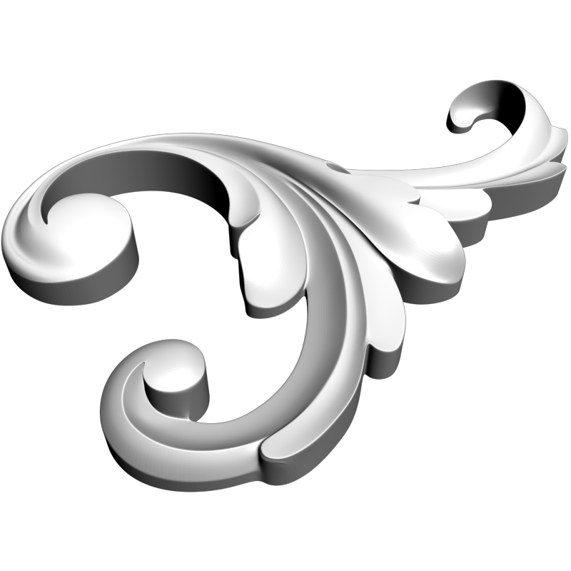 картинка Накладка резная D10-293 3D-STL.COM