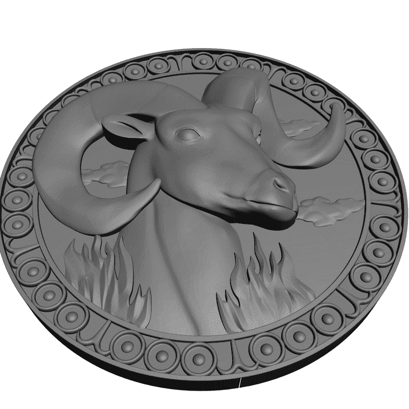 картинка Козерог P1-005 3D-STL.COM