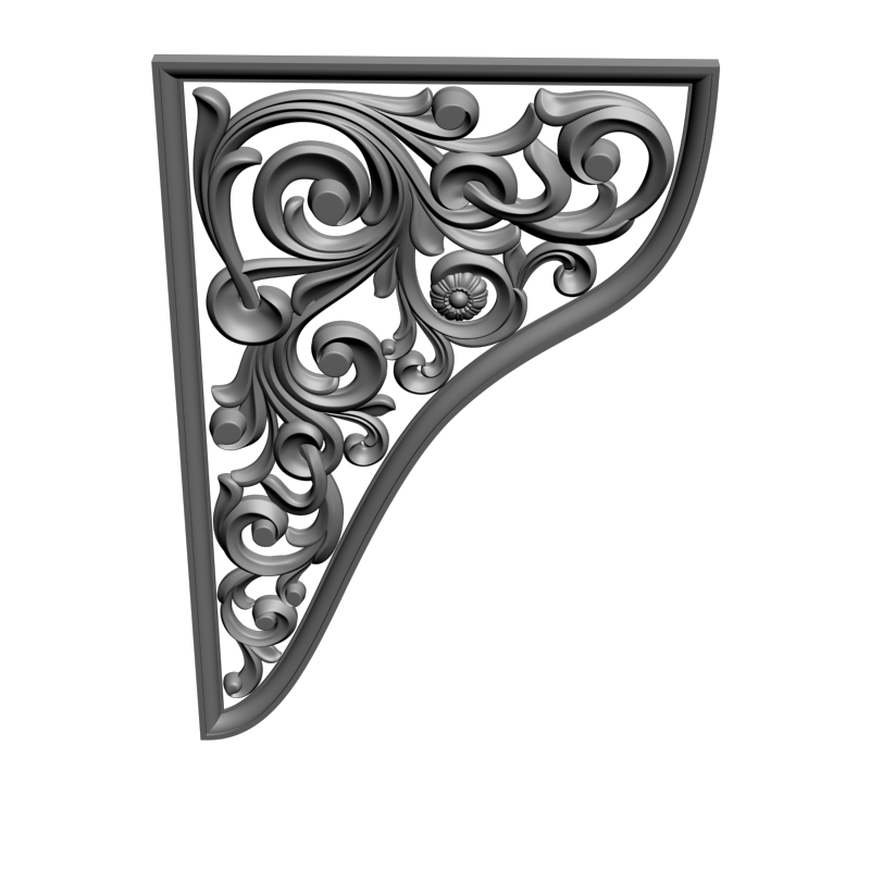 картинка Угловой элемент D19-057 3D-STL.COM