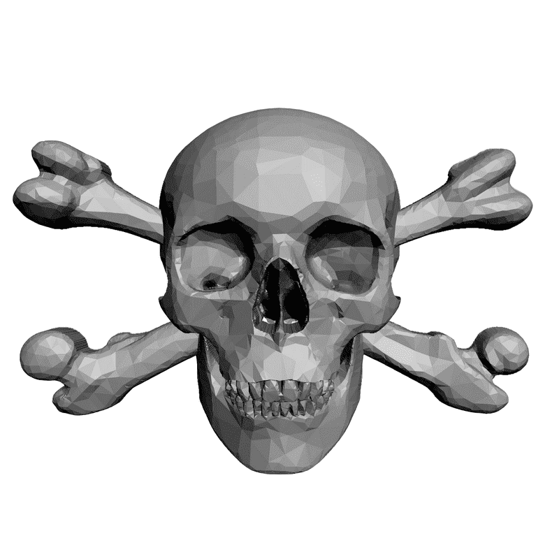 картинка Череп и кости L5-004 3D-STL.COM