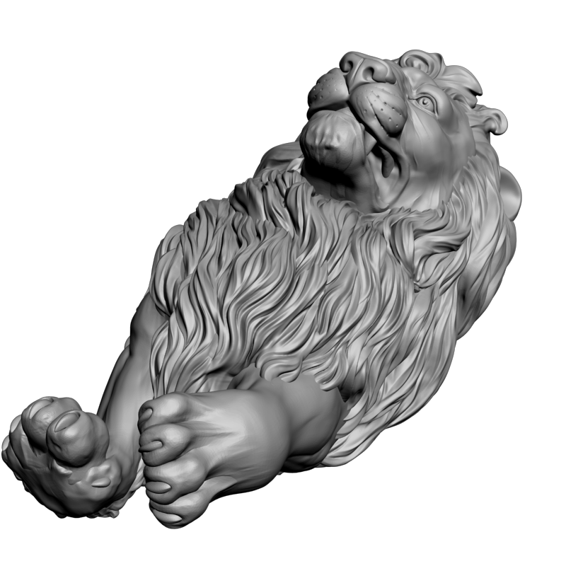 картинка Лев F1-251 3D-STL.COM