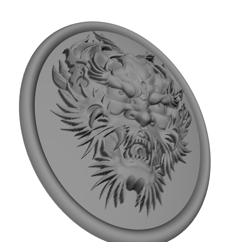 картинка Голова дракона D12-650 3D-STL.COM