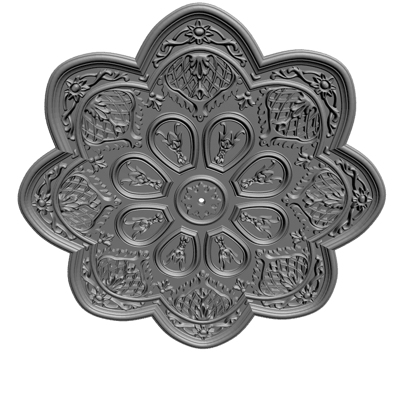 картинка Розетка резная D16-135 3D-STL.COM