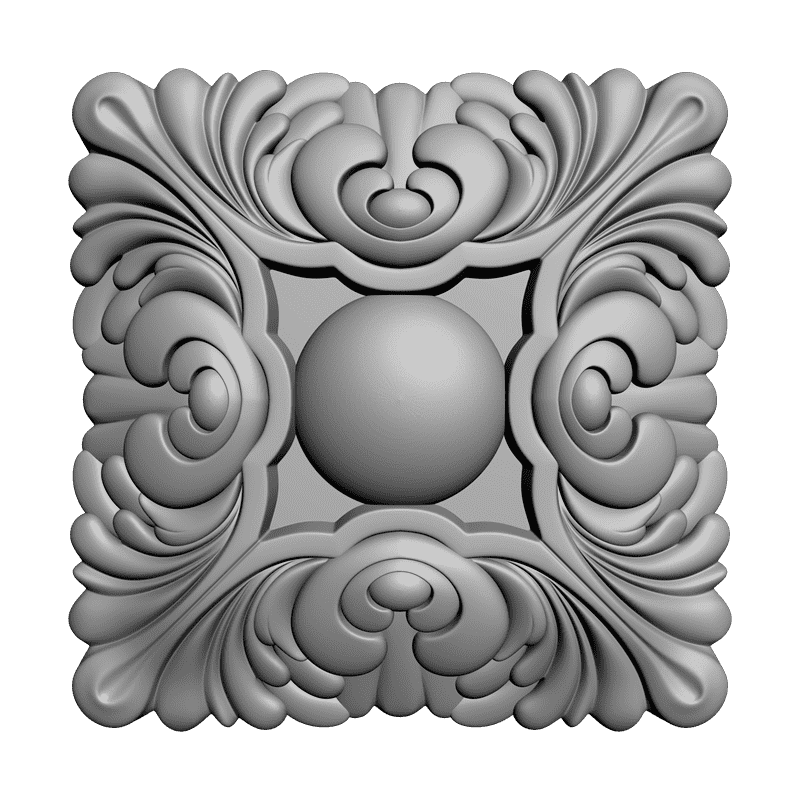 картинка Розетка резная D16-115 3D-STL.COM