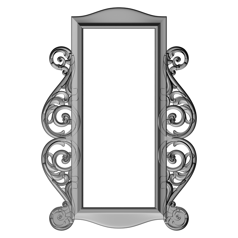 картинка Рама резная D14-436 3D-STL.COM