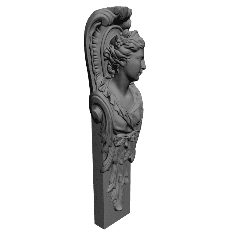 картинка Кронштейн резной D9-064 3D-STL.COM
