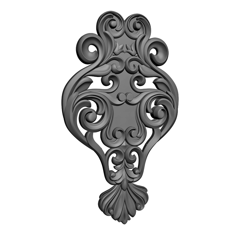 картинка Накладка декоративная рамная D10-401 3D-STL.COM