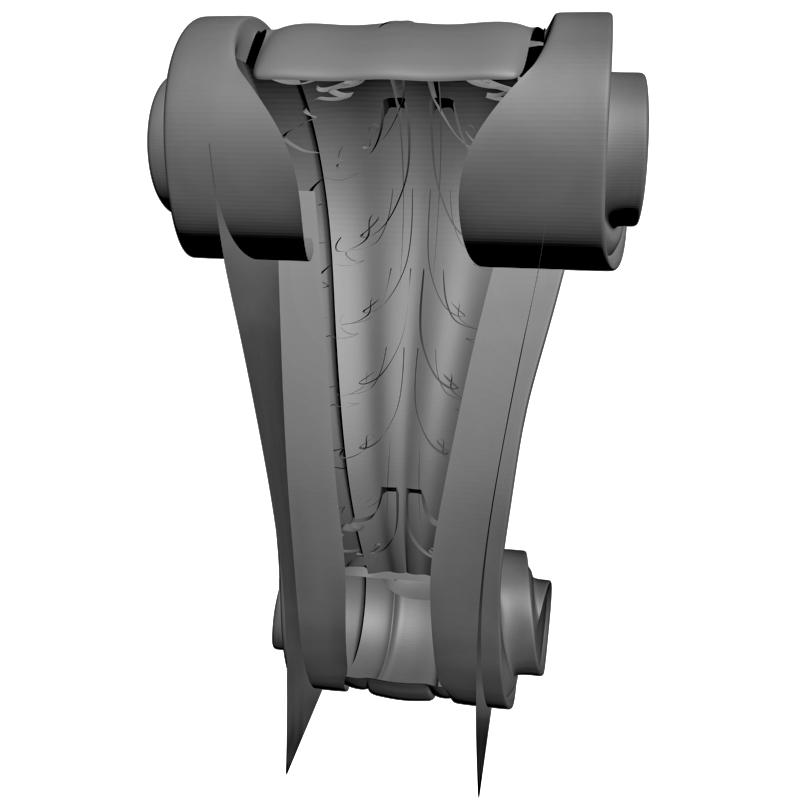 картинка Кронштейн резной D9-207 3D-STL.COM