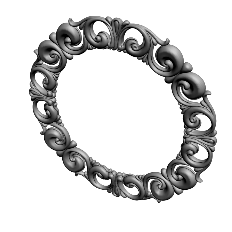 картинка Рамка резная D14-660 3D-STL.COM