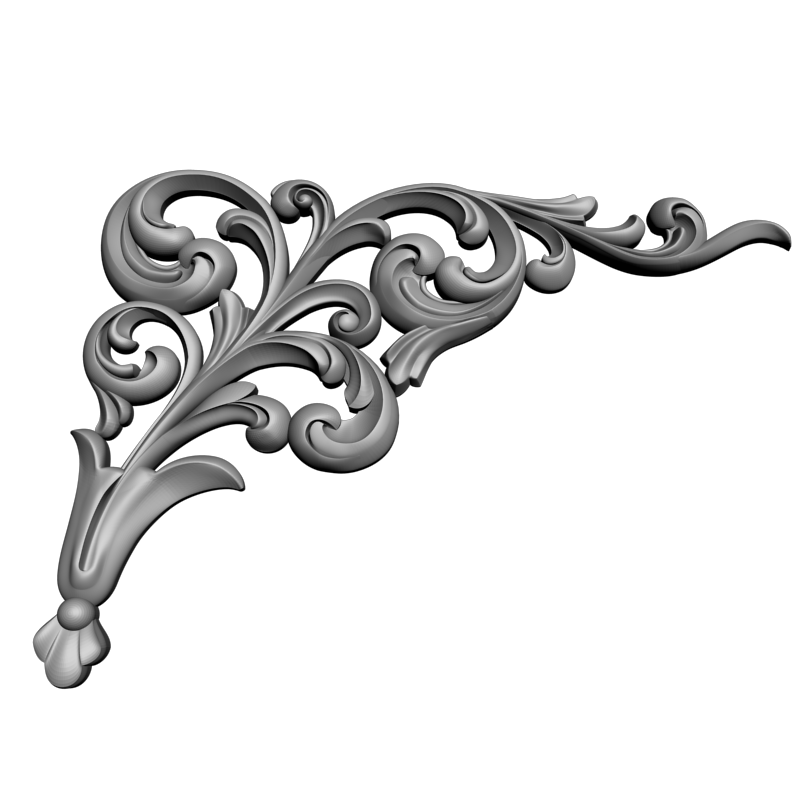 картинка Угловой элемент D19-066 3D-STL.COM