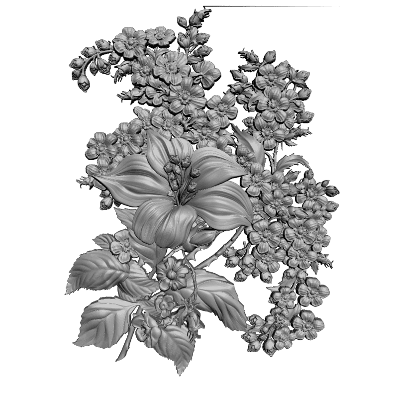 картинка Цветы F4-083 3D-STL.COM