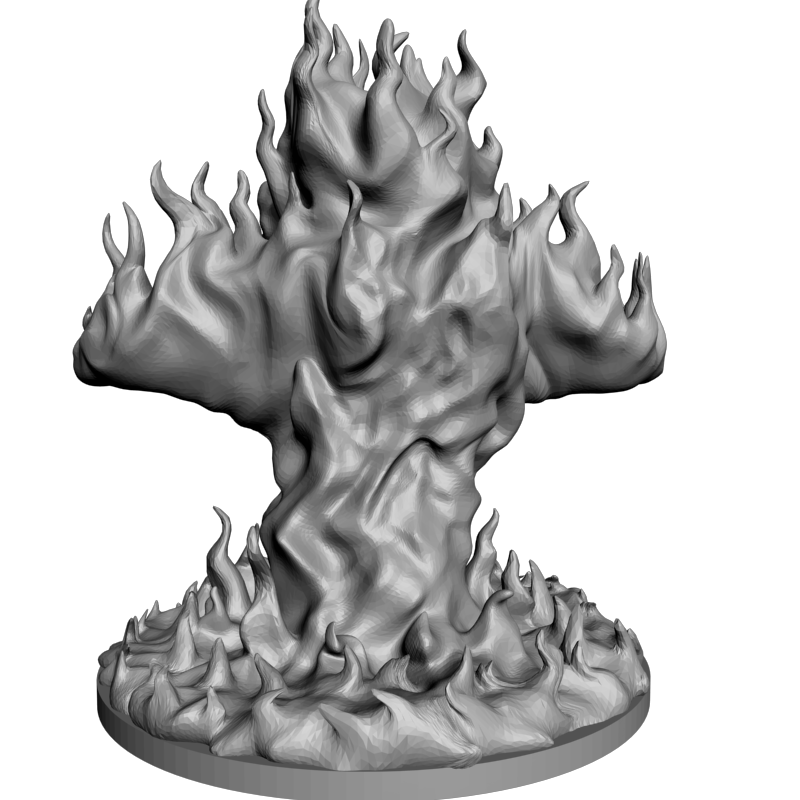 картинка Огненный элементаль PI1-528 3D-STL.COM
