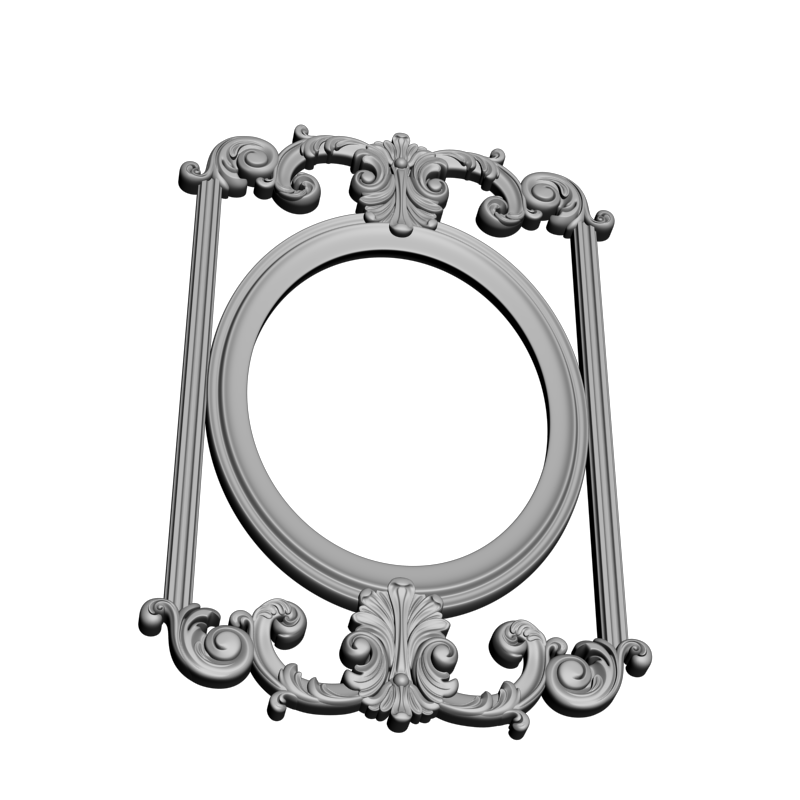 картинка Рама резная Овальная D14-437 3D-STL.COM
