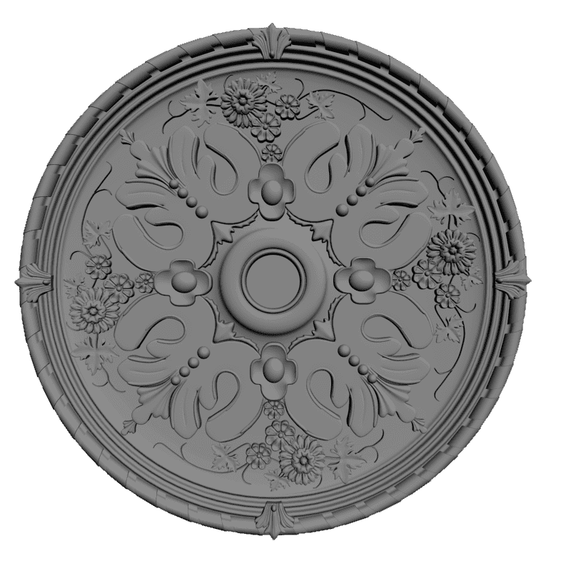 картинка Розетка декоративная D16-272 3D-STL.COM