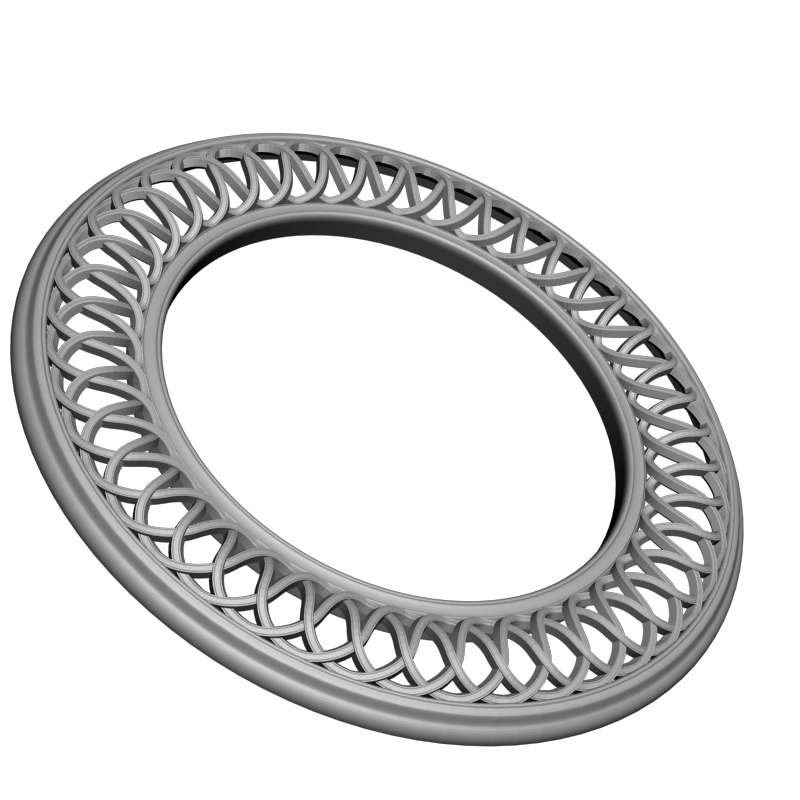 картинка Рамка резная под зеркало D14-671 3D-STL.COM