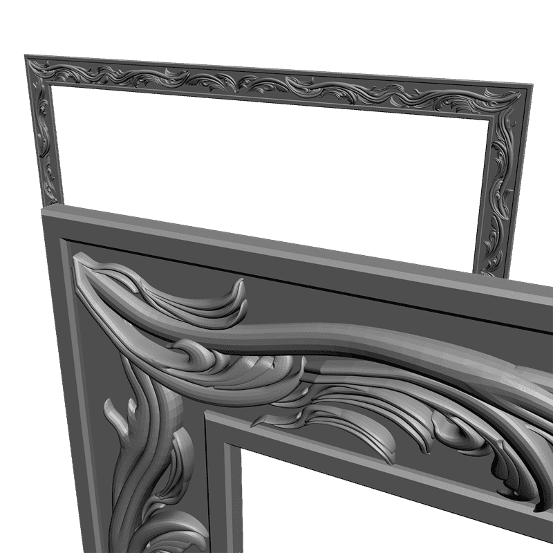 картинка Рама резная D14-049 3D-STL.COM