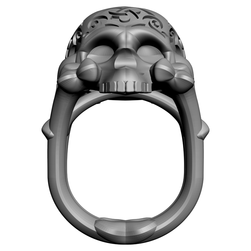 картинка Кольцо с черепом RY2-116 3D-STL.COM