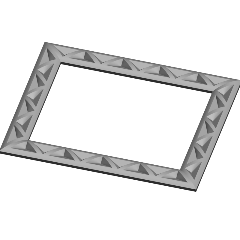 картинка Рамка резная под зеркало D14-669 3D-STL.COM