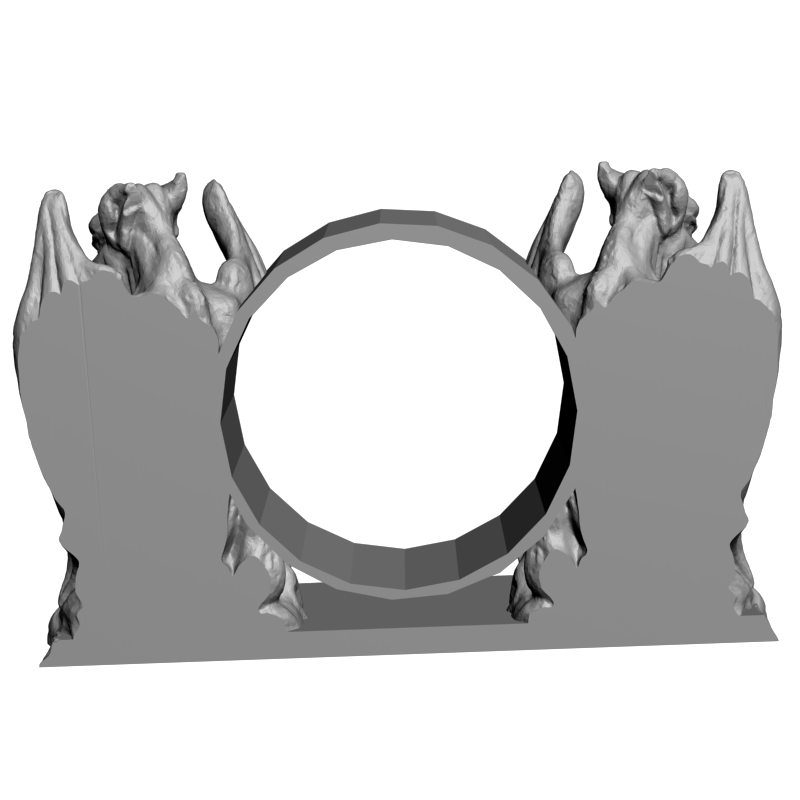 картинка Часы Горгульи P3-181 3D-STL.COM