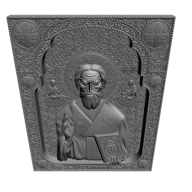 картинка Святой Киприан V3-138 3D-STL.COM