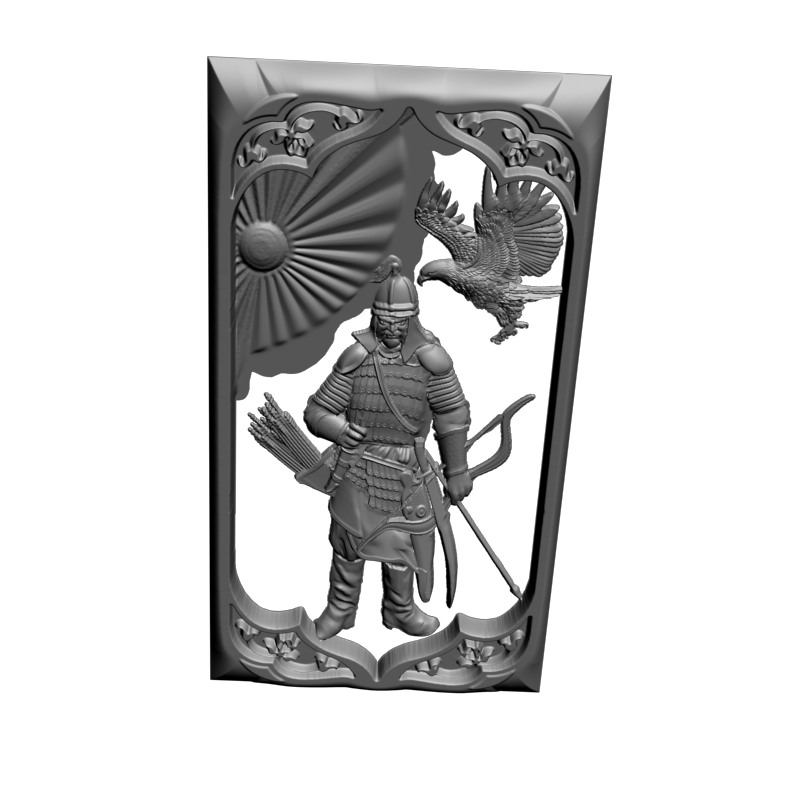 картинка Нарды Батыр с ястребом PI2-116 3D-STL.COM