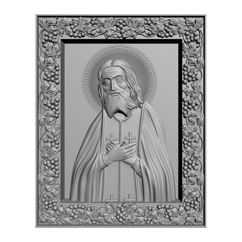 картинка Серафим Саровский V3-119 3D-STL.COM
