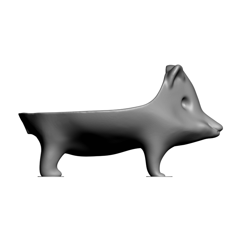 картинка Морская свинка тарелка F1-312 3D-STL.COM