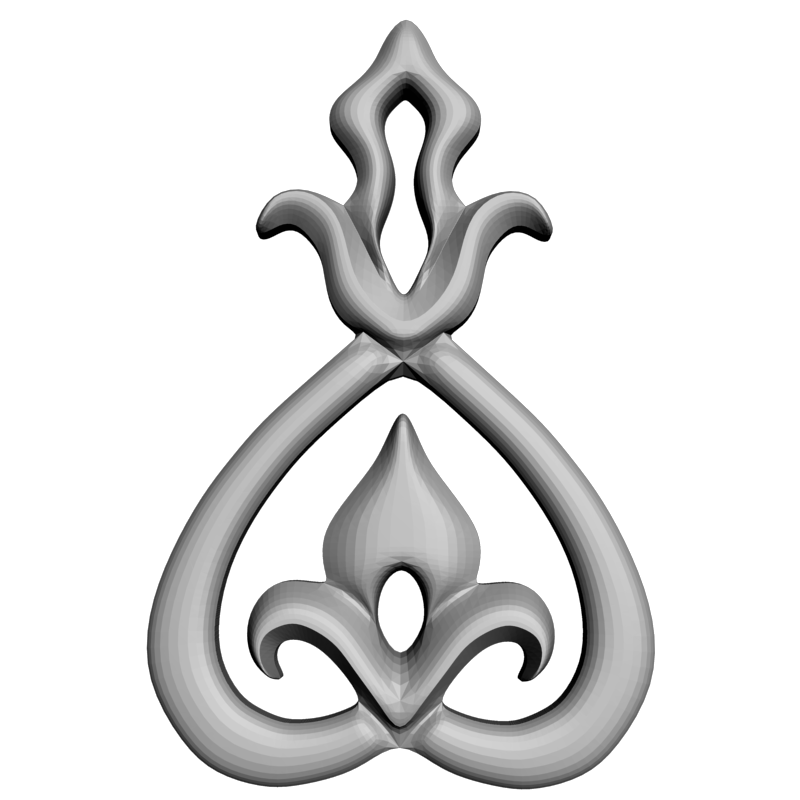 картинка Элемент декора D10-460 3D-STL.COM