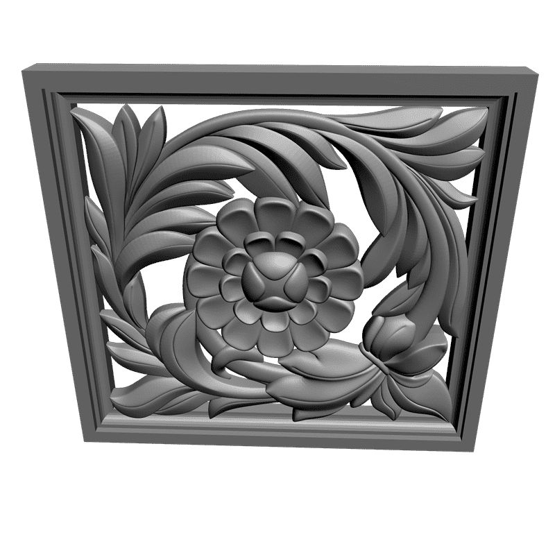 картинка Розетка резная D16-152 3D-STL.COM