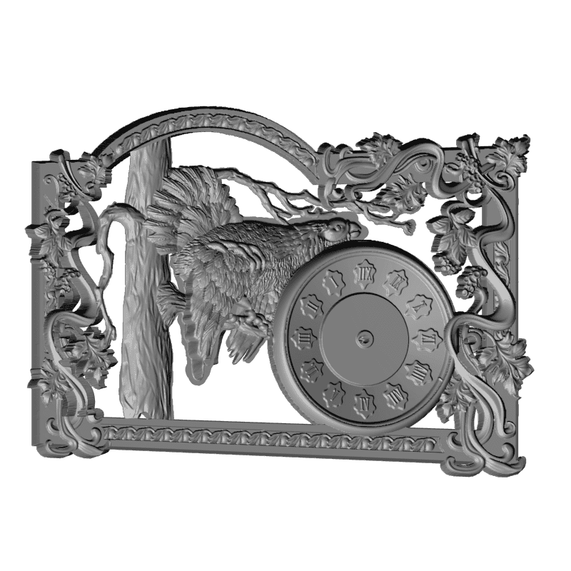 картинка Часы Глухарь P3-154 3D-STL.COM